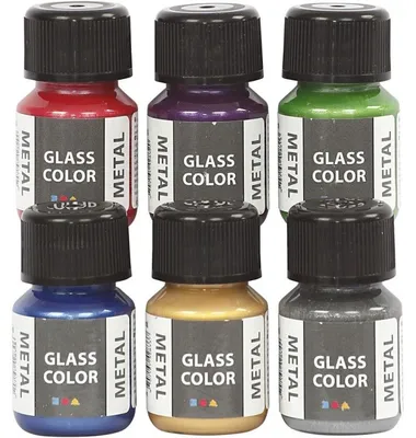 Imagen del producto de Colorante para vidrio, metal, 6 x 35 ml