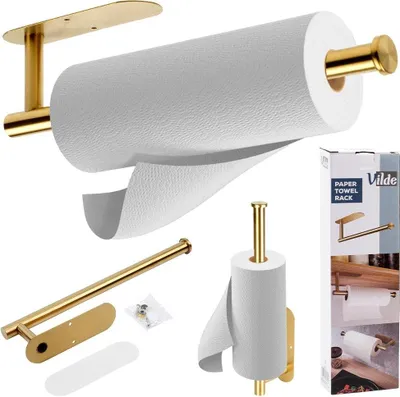 Produktbild von Papierhandtuchhalter Stahl gold