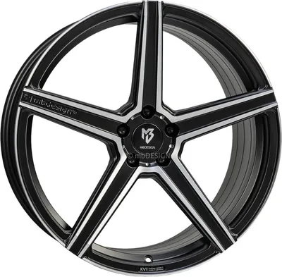 Produktbild von MB Design Felge KV1S 9.5Jx20 ET 38 5x112 Diamant Schwarz KV1S9520385RZ-B2 kompatibel mit VW ID.4