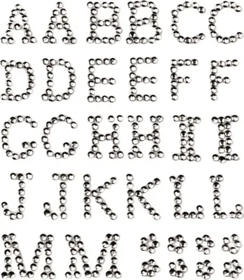 Produktbild von Glorex P&D Buchstabe A-M crystal