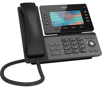 Produktbild von Snom D862, IP-Telefon, Schwarz, Linux, 10000 Eintragungen, LCD, 12,7 cm (5")