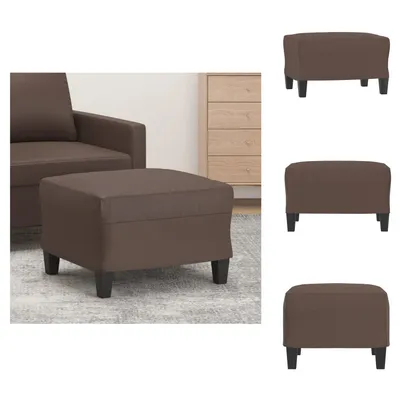Produktbild von vidaXL Fußhocker Braun 60x50x41 cm Kunstleder - Polsterhocker