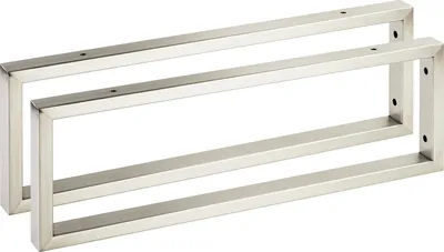 Produktbild von 2 Stück Waschtischkonsole WK500 500 x 150 mm Edelstahl gebürstet