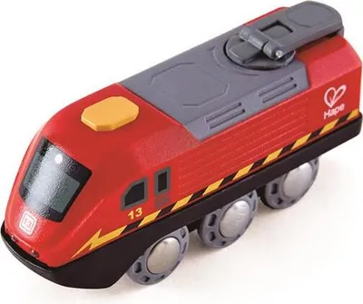 Produktbild von Hape CRANK-POWERED TRAIN, Zug, 3 Jahr(e), Holz, Rot