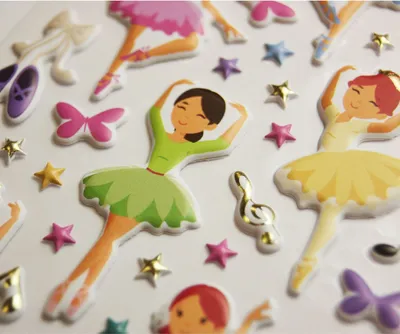 Image de Supports de décoration pour enfants - danse - stickers 3D