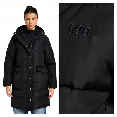 Produktbild von Lee | Damen Winterjacke Long Puffer Jacket lang gesteppt warm Wintermantel Größe XL