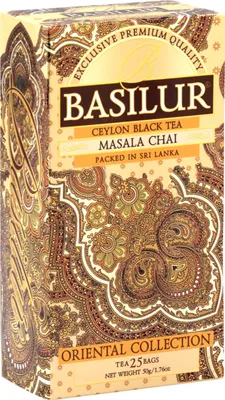 Produktbild von BASILUR Masala Chai- Ceylon Schwarztee mit natürlichen orientalischen Gewürzen, 25x2g x 1 Stück