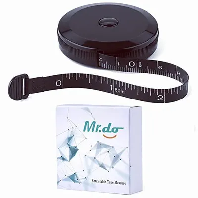 Produktbild von Maßband Körper Schneidermaßband Einziehbar 150 cm / 60 zoll Bandmaß Schwarz