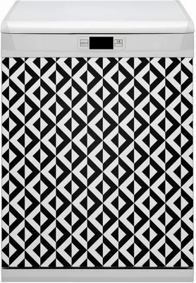 Produktbild von Küche Dekorative Magnete  Magnet Folie für Geschirrspüler 60x70 cm   - Illusionsgeometrie