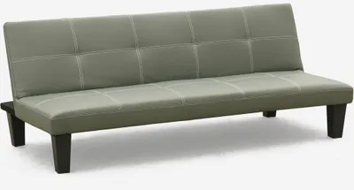Produktbild von Günstiges Topazio 3-Sitzer Kunstleder Schlafsofa Klappsofa - Grau