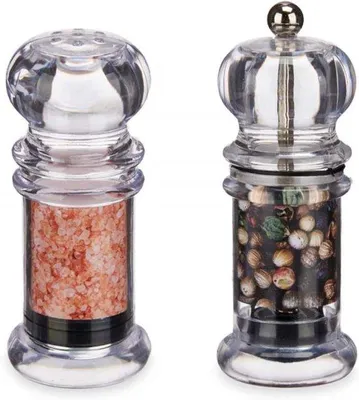 Immagine prodotto di Elegante set di macinae pepe in 2 pezzi, trasparente, per la cucina e la casa