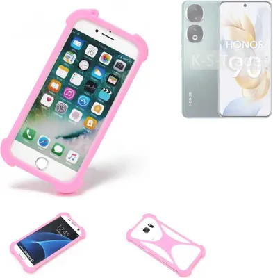 Produktbild von K-S-Trade Handy Hülle kompatibel mit Honor 90 Schutz Hülle Bumper Silikon Schutz Hülle Cover Case Silikoncase Silikonbumper TPU Softcase