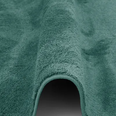 Produktbild von Luxus Super Soft Hochflor Langflor Teppich Melia Einfarbig Rund, Größe:120 cm Rund, Farbe:Mintgrün