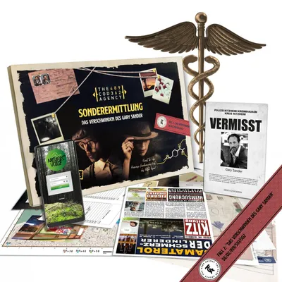 Produktbild von Sonderermittlung Krimispiel Fall 2 Das Verschwinden des Gary Sander Escape Room Spiel Tatortspiel Detektivspiel ab 14 Jahren