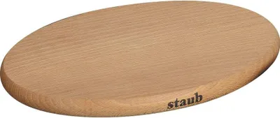 Produktbild von Staub Untersetzer Holz 15 cm oval magnetisch 40509-516-0