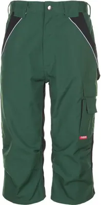 Produktbild von Größe L Herren Planam Plaline ¾-Hose grün schwarz Modell 2555