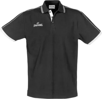 Produktbild von Spalding Polo Shirt, Farbe:Schwarz, Kleidergröße:L