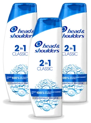 Produktbild von 3 x Head & Shoulders 2-in-1 Anti-Schuppen Shampoo & Conditioner Classic 270 ml - Vorteilspackung - 3 Stücke