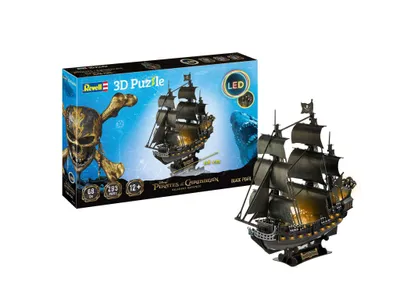 Obrázek produktu pro Piráti z Karibiku: Salazars Rache 3D Puzzle Black Pearl LED Edition