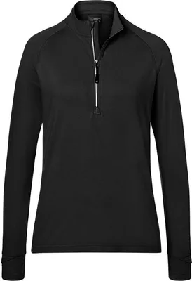 Produktbild von Ladies' Sports  Shirt Half-Zip black, Gr. L