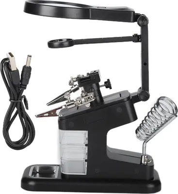 Produktbild von TH-7026 Tischlupe mit 10 LEDs, Schweißlupe, Reparaturwerkzeug, 3x / 4,5x / 25x
