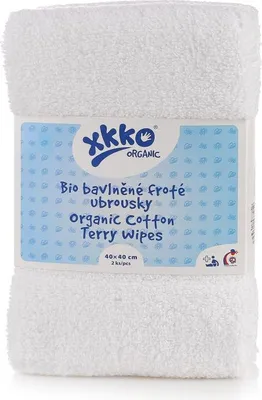 Obrázok produktu pre XKKO Organicbavlnené obrúsky 40x40 - White