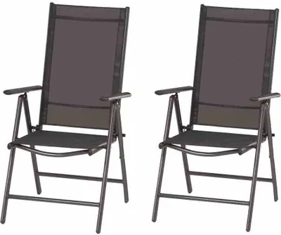 Produktbild von Zestaw foteli składanych SIENA GARDEN Saturn, 2 szt. w kolorze czarnym