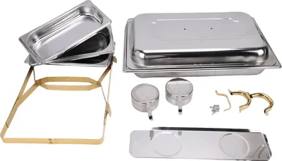 Obrázok produktu pre Chafing Dish, nerezová oceľ, 3-dielny dizajn, ako na obrázku