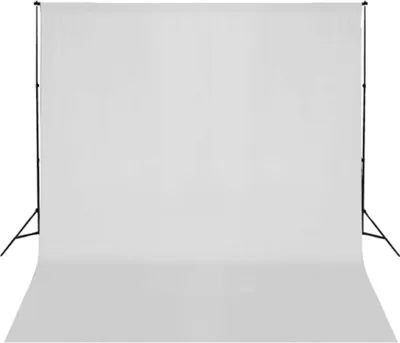 Produktbild von vidaXL Fotohintergrund ohne Ständer Baumwolle Weiß 300x300 cm