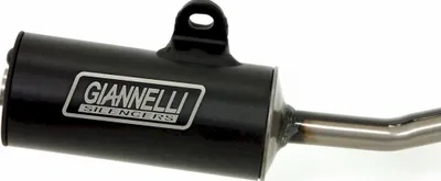 Image de Silencieux arrière Giannelli Vintage homologué, en aluminium noir pour Piaggio