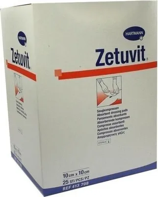 Image de Zetuvit compresse absorbante stérile 10x10 cm 25 pces