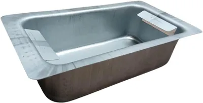 Produktbild von Ascheschublade aus verzinktem Stahl, 30 x 16 cm, Aschenbecher