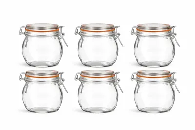 6er Set kugelförmige Vorratsgläser 750 ml mit Schraubdeckel – luftdicht & dekorativ