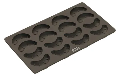 Produktbild von Backform Silikonform Kuchenform - 30 cm - Braun - 6 Stück