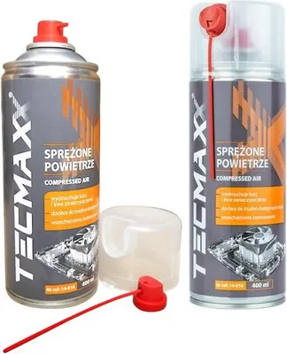 Produktbild von 400 ml Druckluft + Strohhalm TECMAXX - BIS 14-018