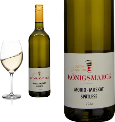 Produktbild von 2022 Morio Muskat Spätlese lieblich von Editha Gräfin von Königsmarck - Weißwein