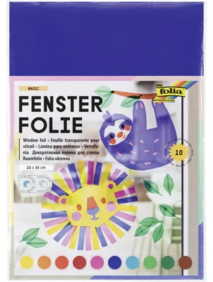 Image de folia 455409 folia film fenêtre, 230 x 330 mm, couleurs assorties