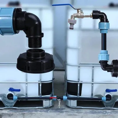 Image de Adaptateur de robinet en T IBC S60x6 pour tuyau de 25 mm