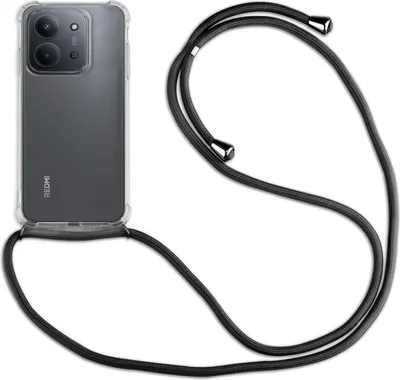 Produktbild von Handykett für Xiaomi Redmi 15C (173 cm) Hülle mit Kordel Handyhülle mit Band in Schwarz