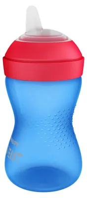 Produktbild von Philips AVENT - SCF802/01 Schnabelbecher mit weichem, bissfestem Trinkschnabel, Trinkflasche, 9 Monat( e), Blau, Rot, Junge, Drehverschluss, Indonesien