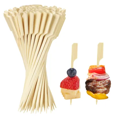 100 Bambus-Cocktailspieße, 9 cm, Fingerfood-Spieße
