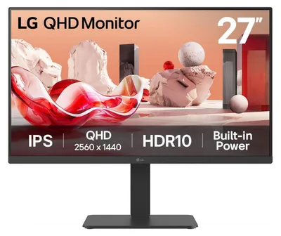 Produktbild von 27BA54QB-B (68.5 cm (27 Zoll), schwarz, QHD, IPS, HDMI, DP, USB-Hub)