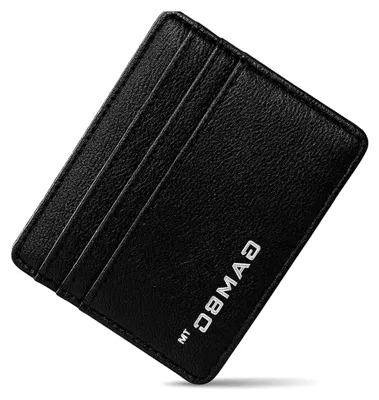 Produktbild von Kartenetui Herren RFID Wallet - Slim Wallet Geldbörse - Portemonnaie Schwarz