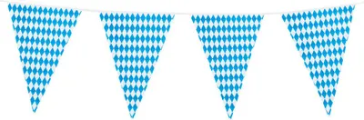 Produktbild von Wimpelkette Bayern Zweiseitig 8m