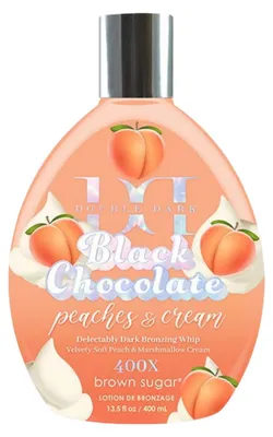 Productafbeelding van Brown Sugar Double Dark Black Chocolate Peaches & Cream bruiningslotion 400 ml