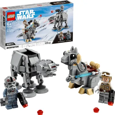 Produktbild von LEGO 75298 Star Wars AT-AT vs. Tauntaun Microfighters Bauset mit Luke Skywalker und AT-AT Pilot Minifiguren