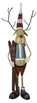 Obrázek produktu pro Clayre & Eef Figurka jelena 48x28x126 cm béžový kov