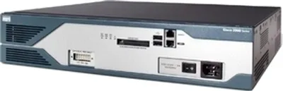 Produktbild von Cisco 2851, 10, 100, 1000 Mbit/Sek, 10/100/1000Base-T(X), Ethernet (RJ-45), IOS, 128-bit AES, 192-bit AES, 256-bit AES, 3DES, DES, 2U