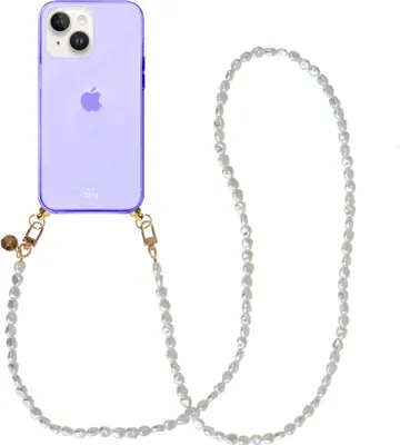 Produktbild von Pearlfection Cord Hülle Purple - Long Cord  - Kompatibel mit iPhone 14