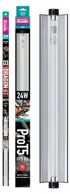 Productafbeelding van Arcadia Pro T5 Set Dragon 14% UVB 570mm | 24W terrariumverlichting